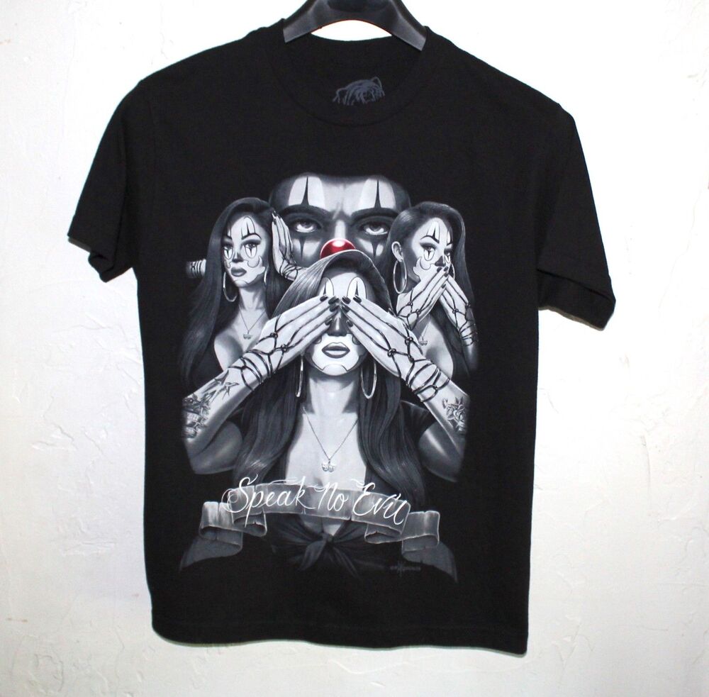 David Gonzales DGA Tshirt men M Medium black Speak No Evil lowrider chicano